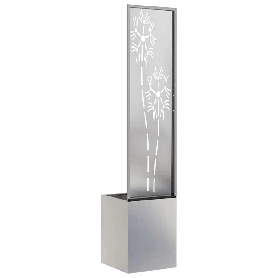 Écran de confidentialité de jardin Floral Argent 32 x 150 cm - 7