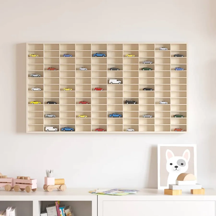 Vitrine Murale Beige 98 x 4,5 x 55 cm Bois d'ingénierie