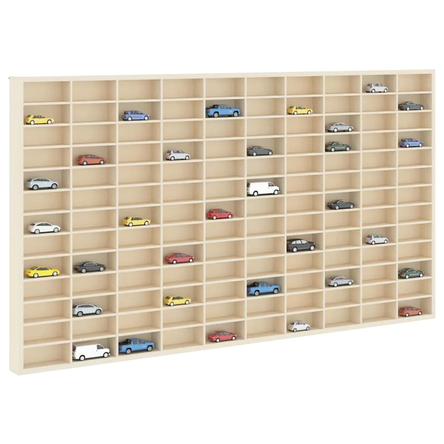 Vitrine Murale Beige 98 x 4,5 x 55 cm Bois d'ingénierie - 3