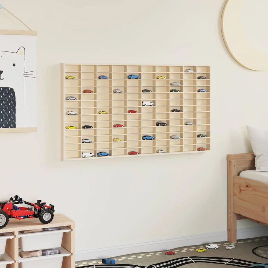 Vitrine Murale Beige 98 x 4,5 x 55 cm Bois d'ingénierie - 4