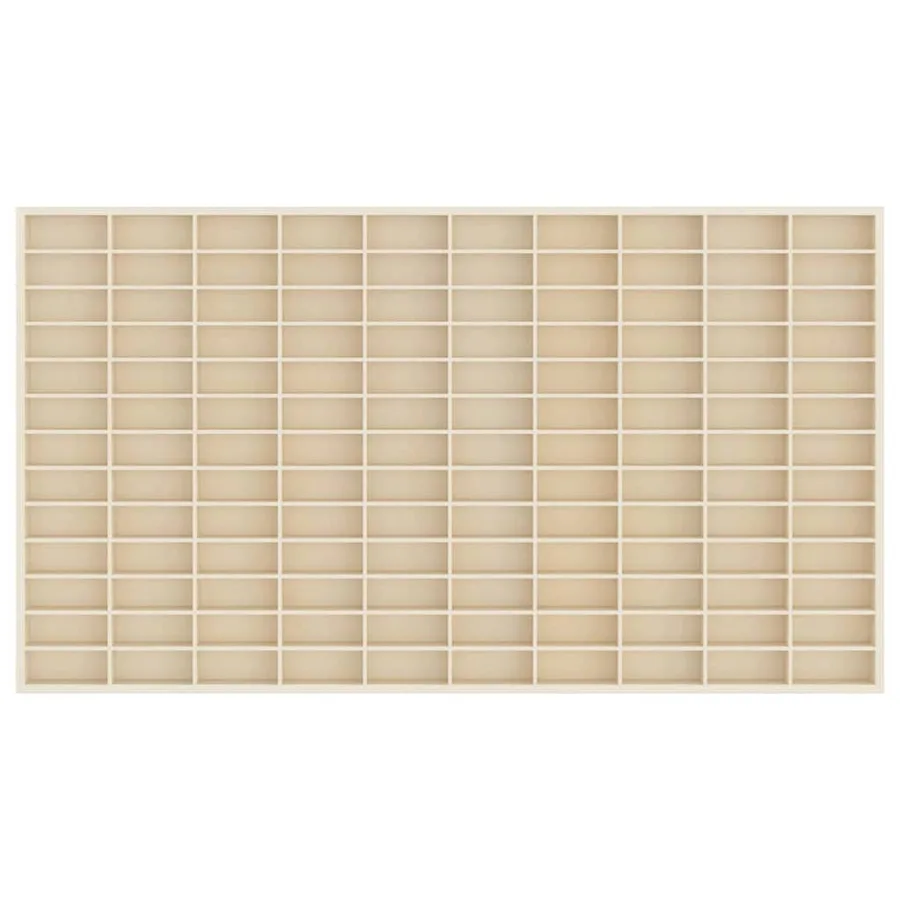 Vitrine Murale Beige 98 x 4,5 x 55 cm Bois d'ingénierie - 5
