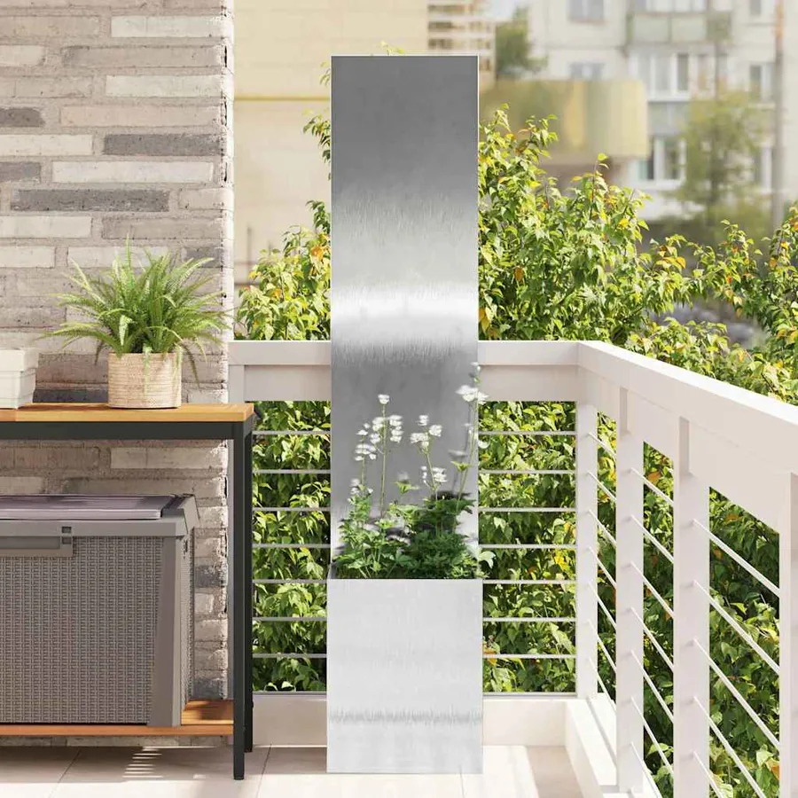 Écran de confidentialité de jardin Fretwork Argent 32 x 150 cm