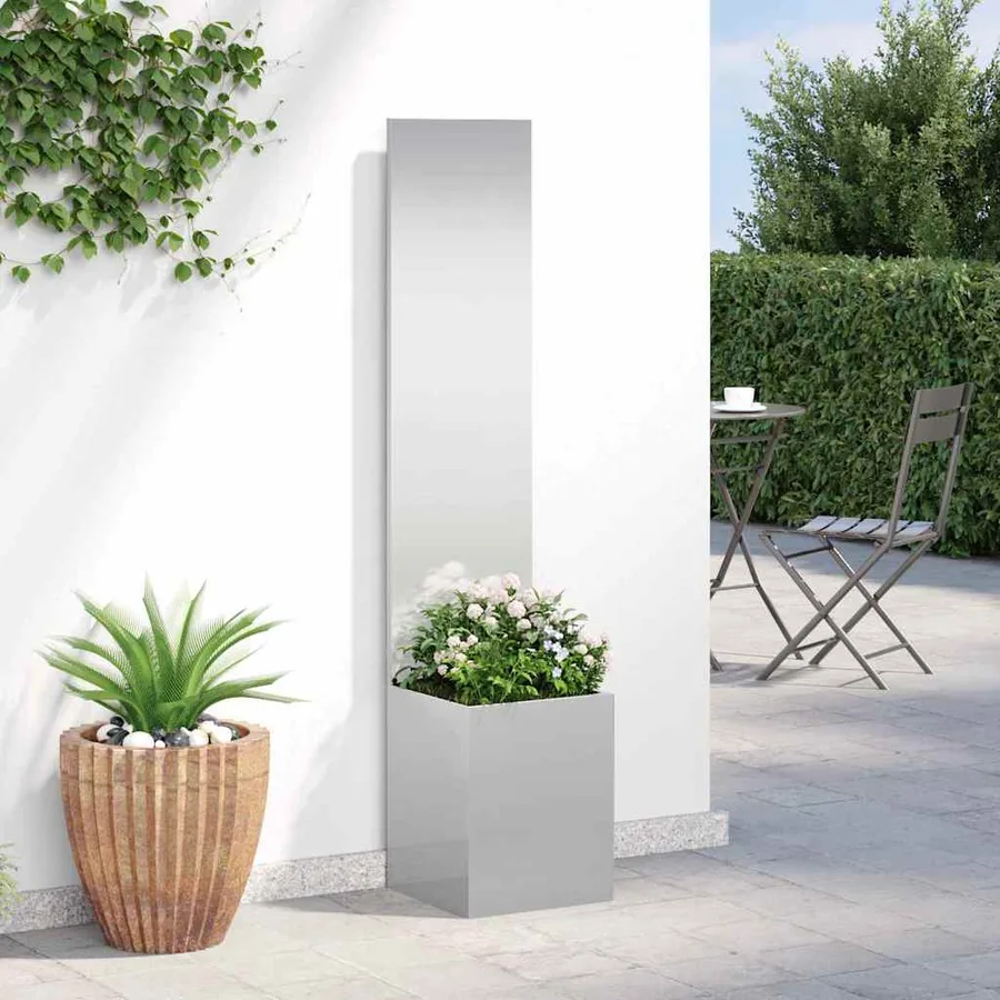 Écran de confidentialité de jardin Fretwork Argent 32 x 150 cm - 4