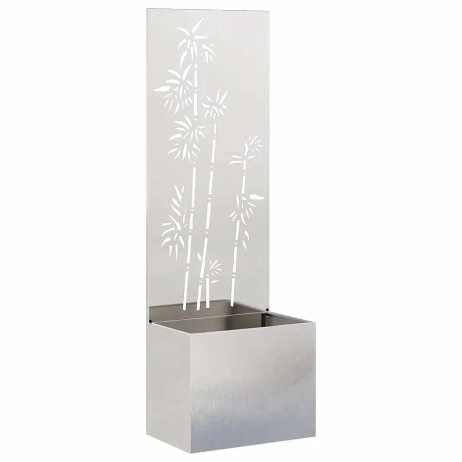 Écran de confidentialité de jardin Floral Argent 50 x 150 cm - 2