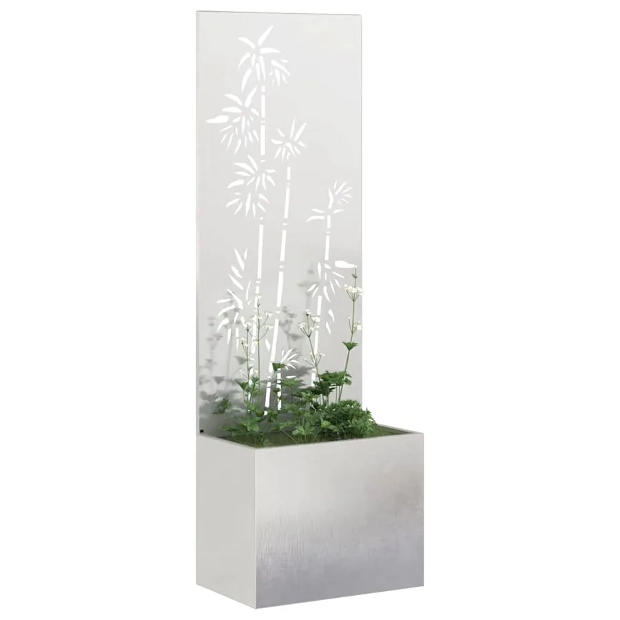 Écran de confidentialité de jardin Floral Argent 50 x 150 cm - 3