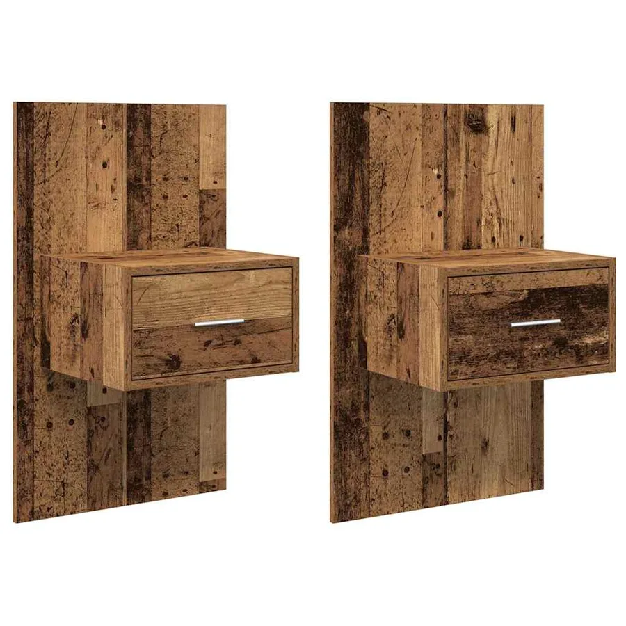 Cabinet de chevet 2 pcs Bois ancien 50 x 32,5 x 80cm - 2