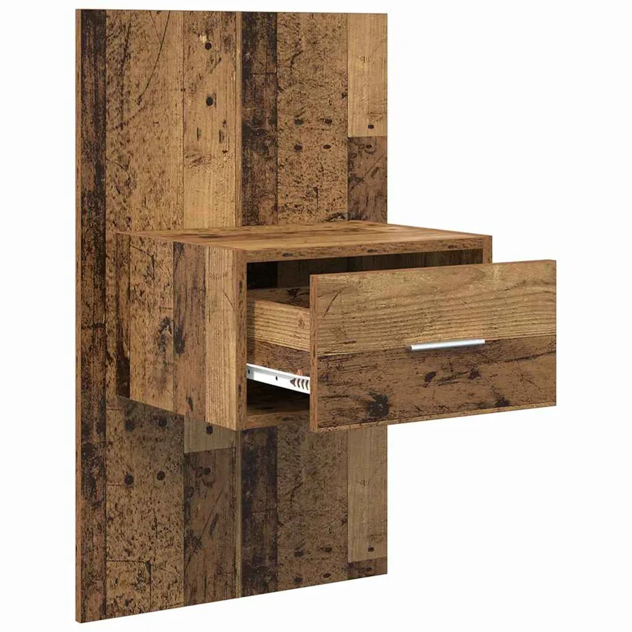 Cabinet de chevet 2 pcs Bois ancien 50 x 32,5 x 80cm - 5