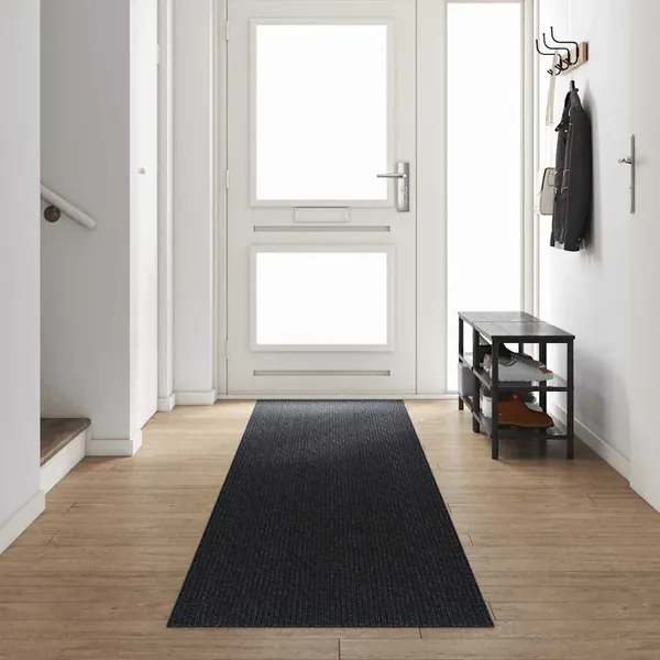 Tapis Couloir Anthracite 80 x 500 cm tissu