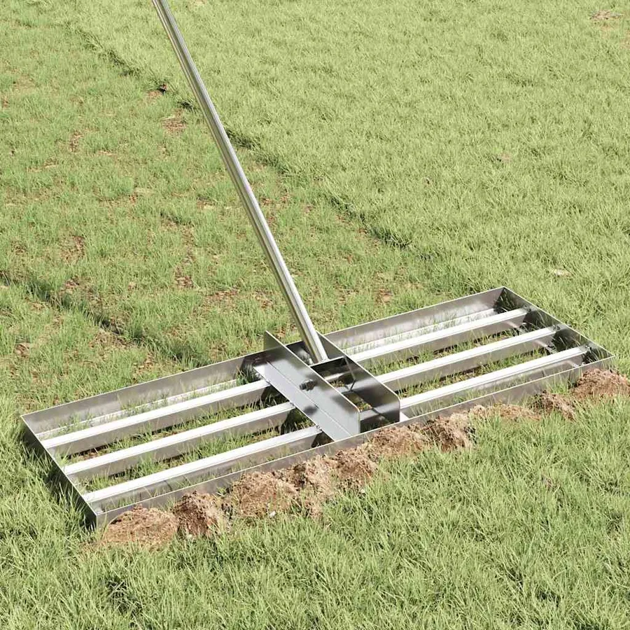 Rateau de nivellement pour jardin Argenté Acier inoxydable - 3
