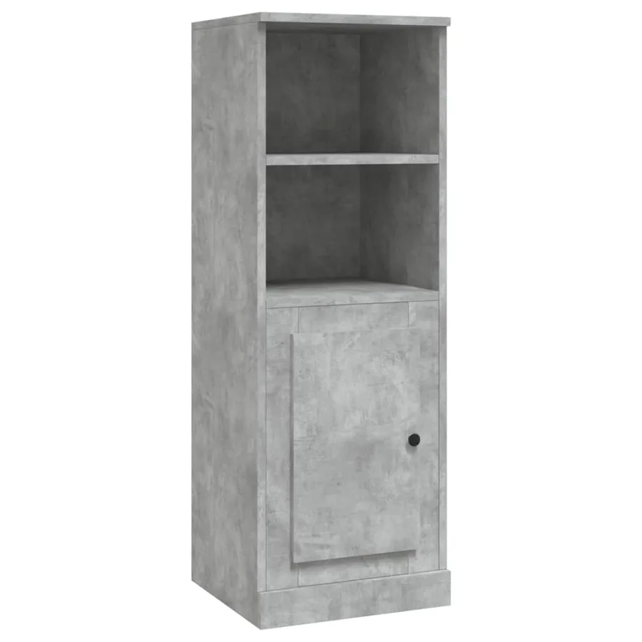 Buffet haut gris béton 36x35,5x103,5 cm bois d'ingénierie - 2