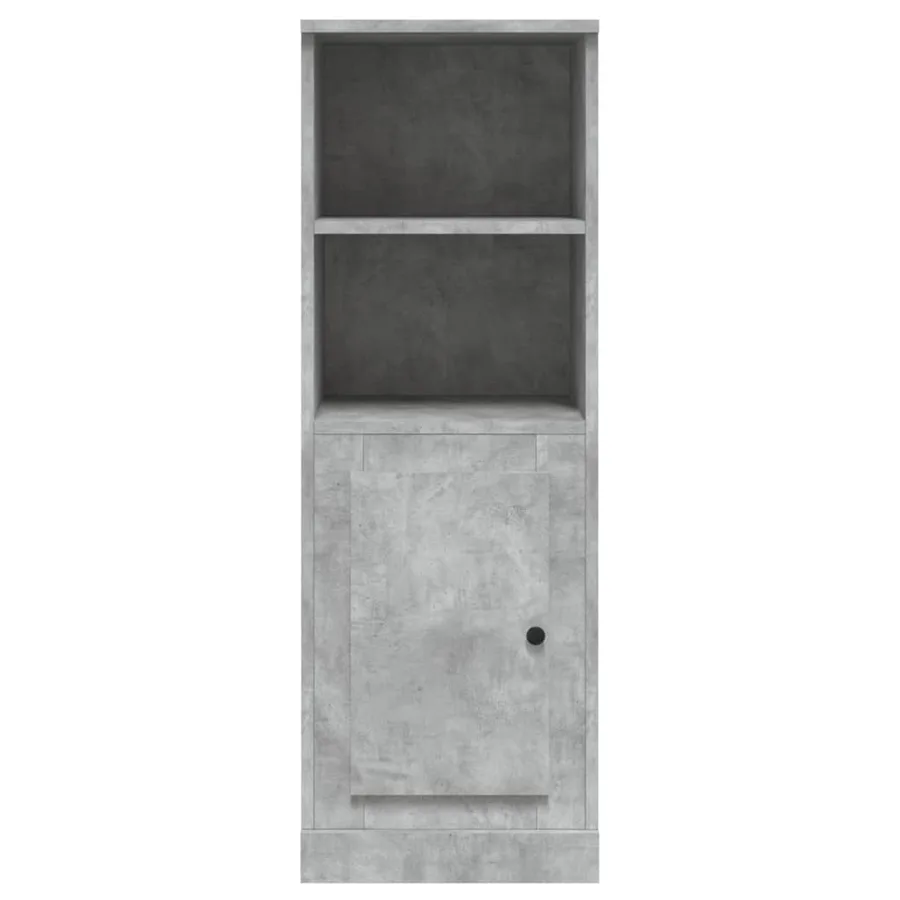 Buffet haut gris béton 36x35,5x103,5 cm bois d'ingénierie - 6