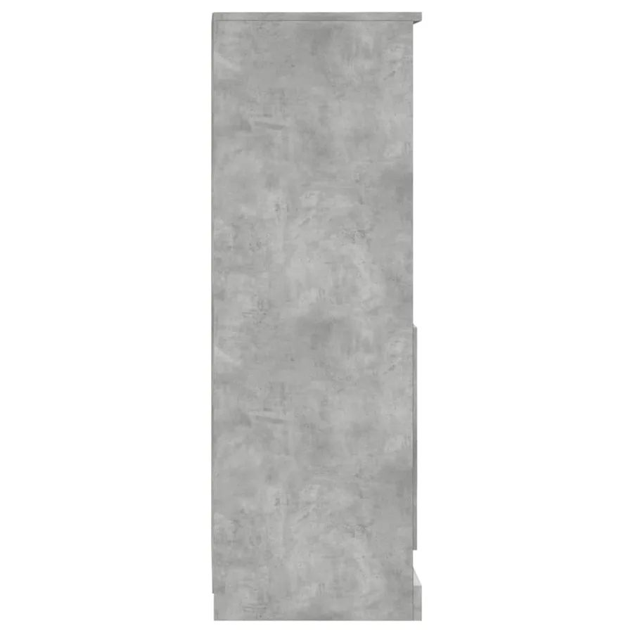 Buffet haut gris béton 36x35,5x103,5 cm bois d'ingénierie - 7