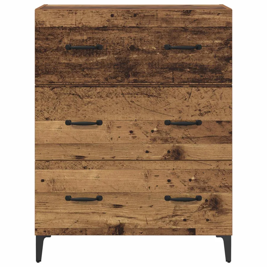 Buffet Bois ancien 69,5 x 34 x 90 cm Bois d'ingénierie et fer - 6