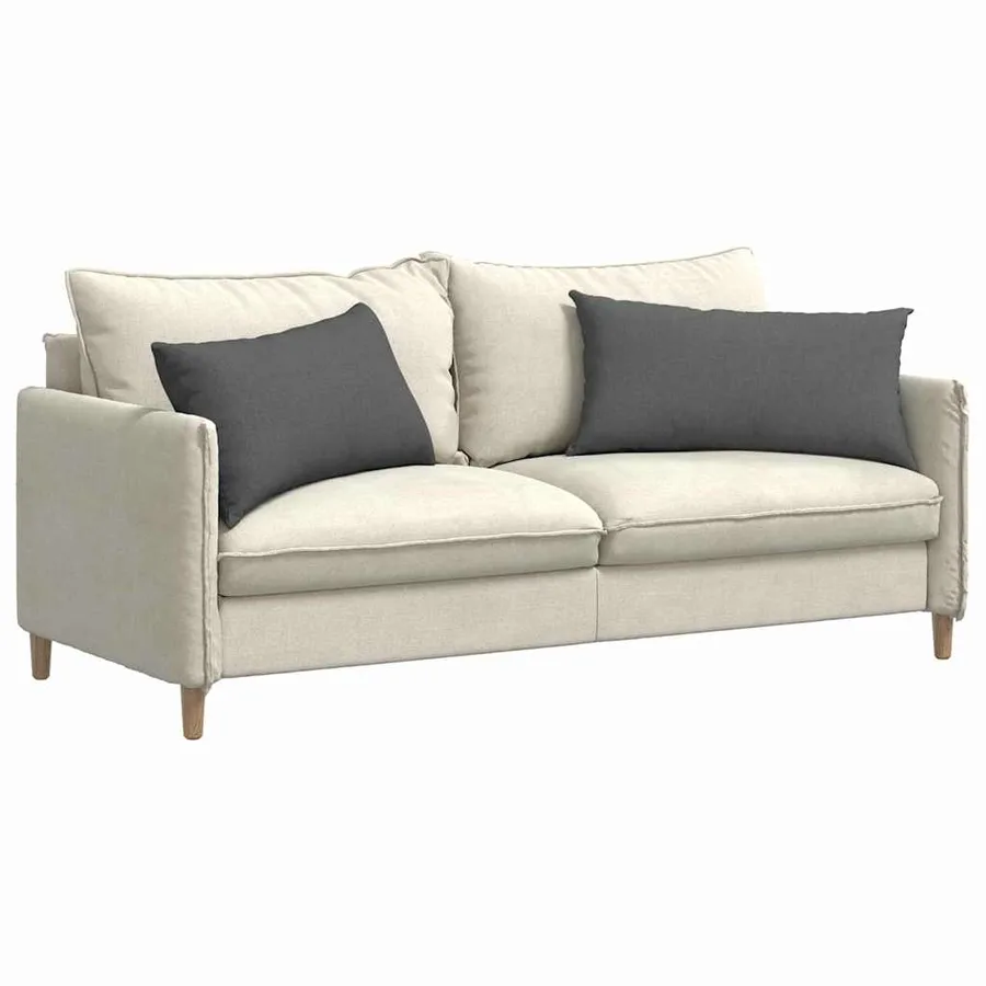 Coussins de canapé 2 pcs Gris foncé 80 x 40 cm tissu - 3