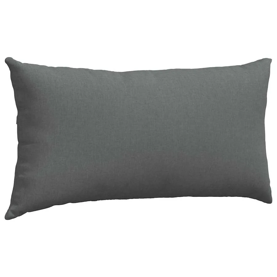 Coussins de canapé 2 pcs Gris foncé 80 x 40 cm tissu - 5