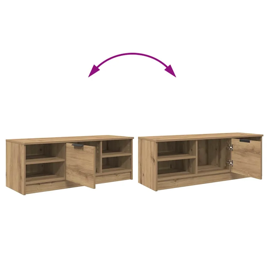 Meuble TV 102 x 35 x 36,5 cm Chêne artisanal Bois d'ingénierie - 10