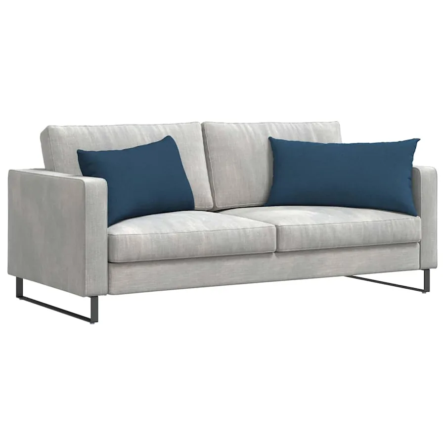 Coussins de canapé 2 pcs Bleu 80 x 40 cm tissu - 3