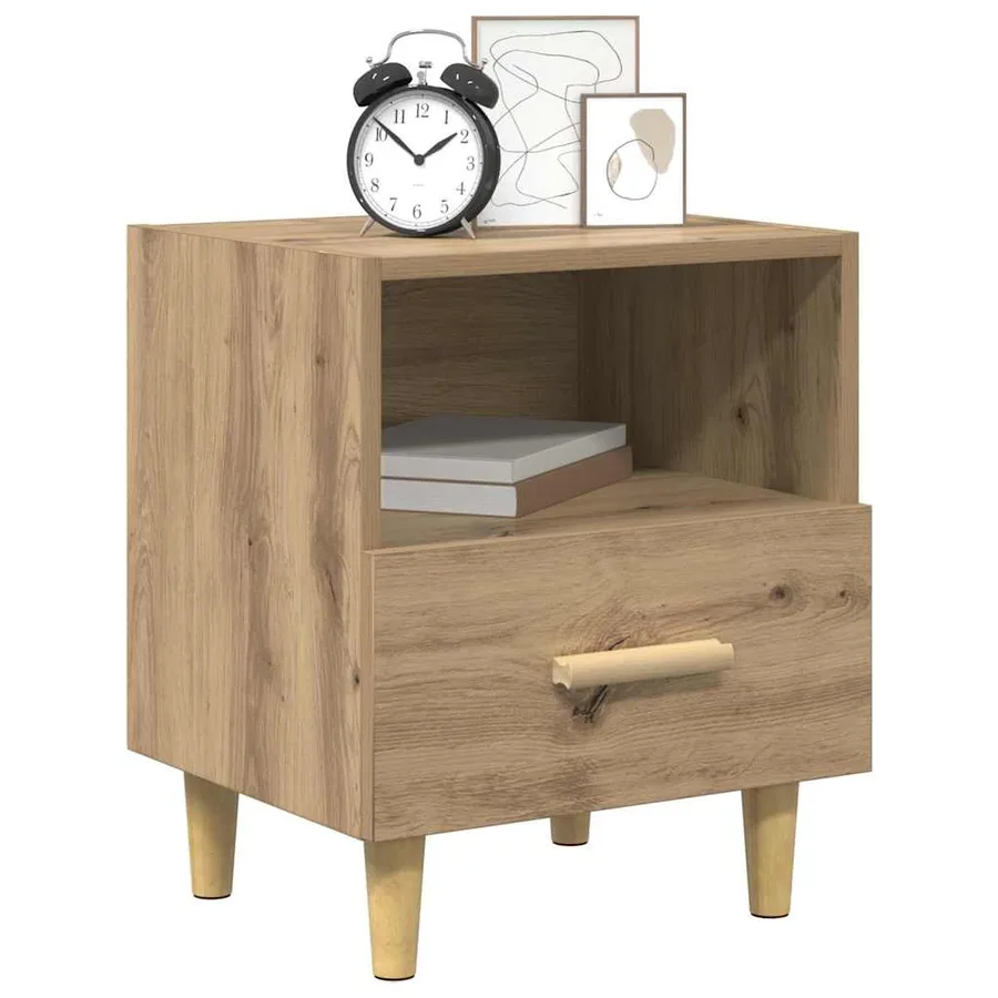 Cabinet de chevet Chêne artisanal 40 x 35 x 47 cm - 3