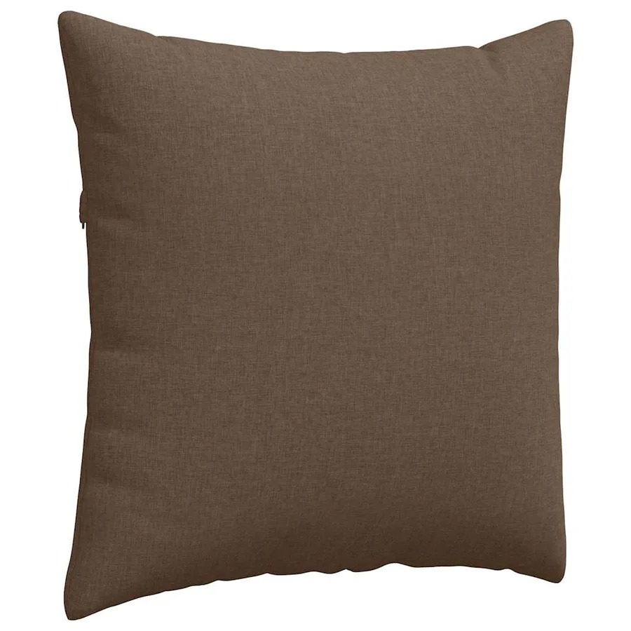 Coussins de canapé 2 pcs Marron 80 x 80 cm tissu - 5