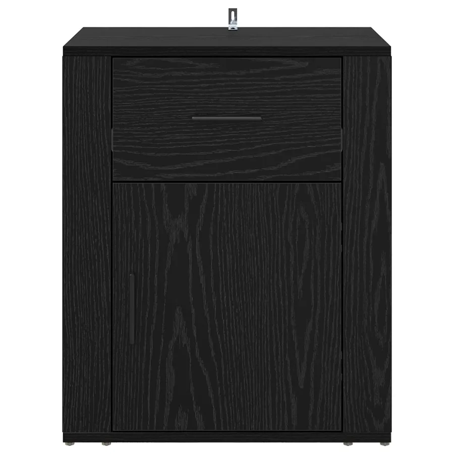 Cabinet de chevet Chêne noir 35 x 50 x 60 cm Bois d'ingénierie - 6