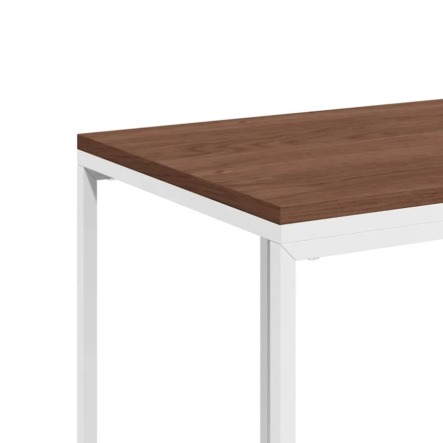 Table d'appoint avec roues Blanc 40x30x63,5cm Bois d'ingénierie - 7