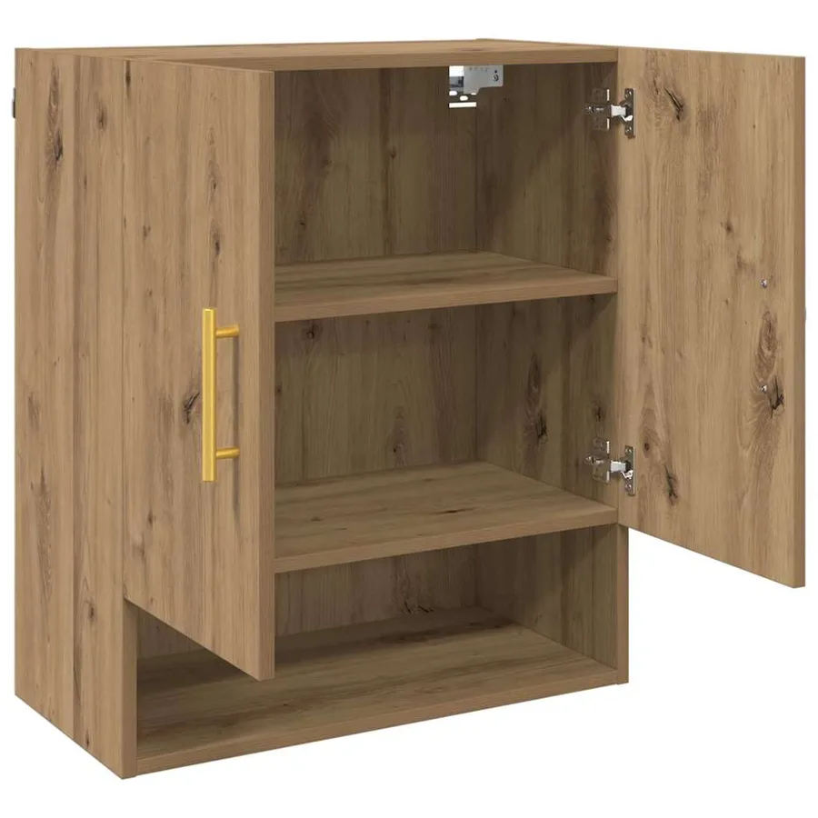 Meuble mural 60 x 31 x 70 cm Bois d'ingénierie chêne artisanal - 5