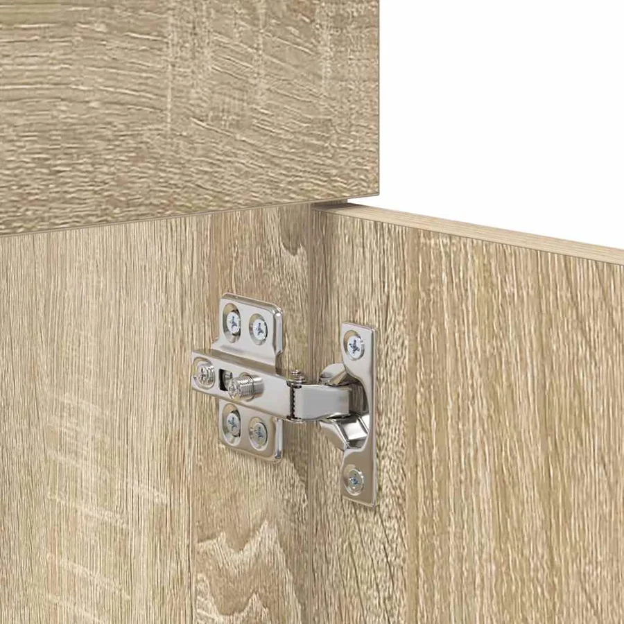 Armoire d'évier avec stockage Chêne Sonoma Bois d'ingénierie - 8
