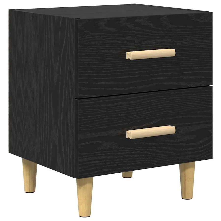 Armoire de lit Chêne noir 40 x 35 x 47.5cm Bois d'ingénierie - 2