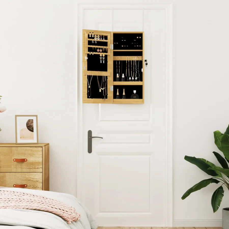 Armoire à bijoux avec miroir murale 30 x 8,5 x 67 cm - 3