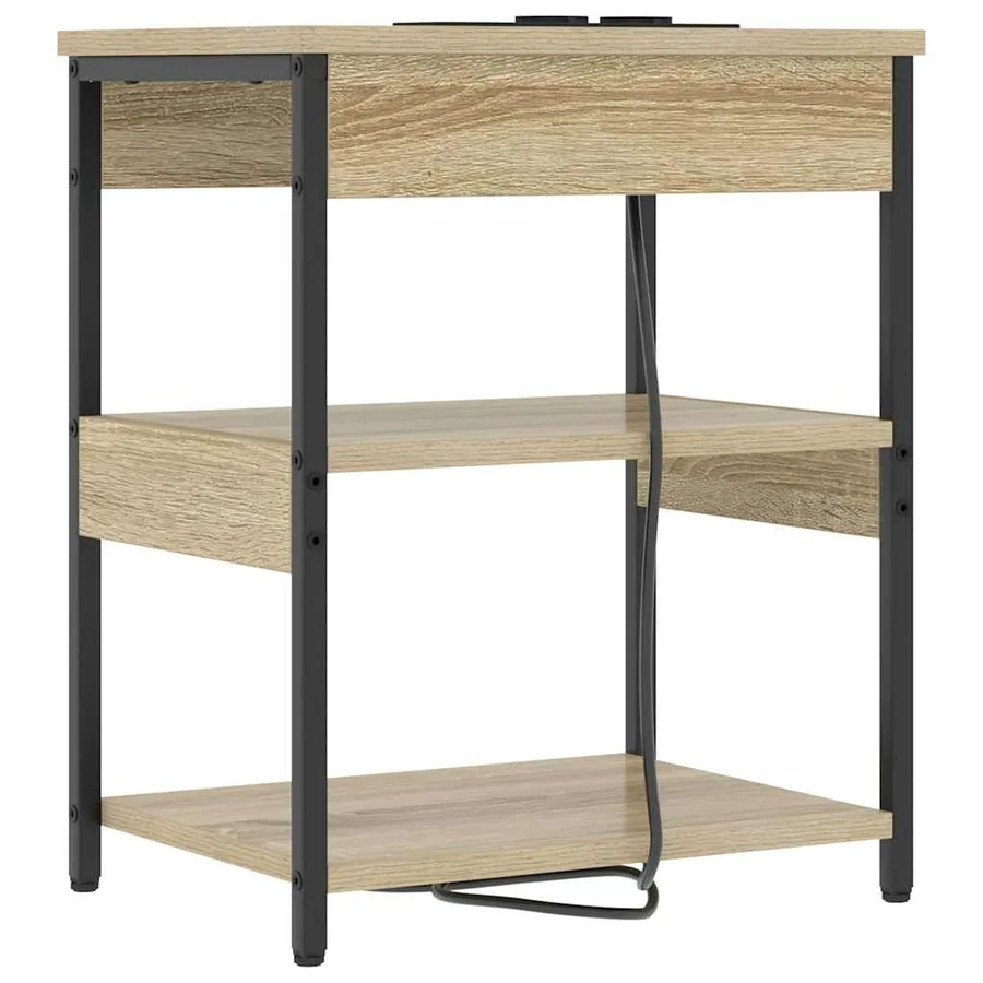 Cabinet de chevet Chêne Sonoma 41 x 31 x 51 cm - 7