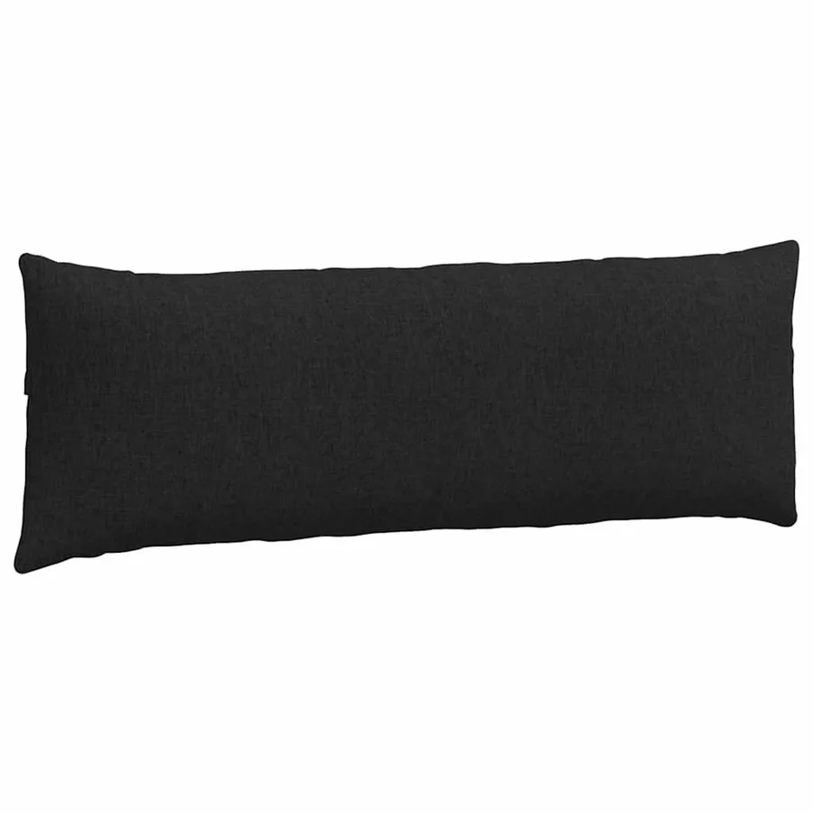 Coussins de canapé 2 pcs Noir 120 x 40 cm tissu - 5