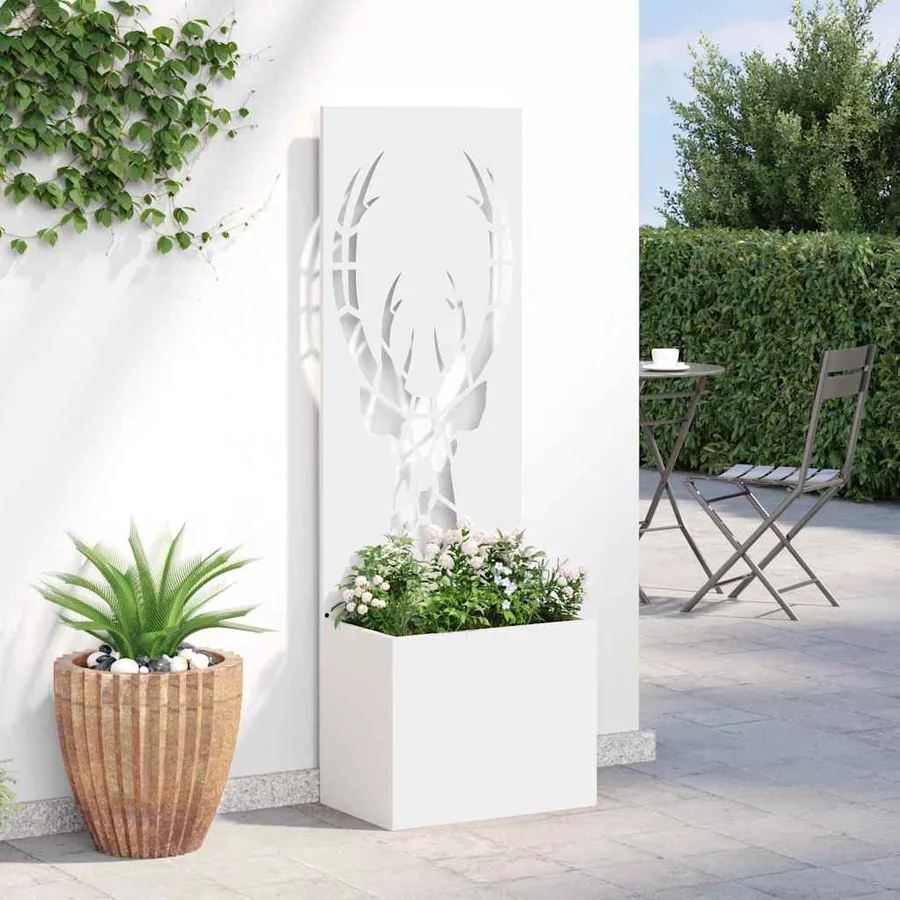 Écran de confidentialité de jardin Blanc 50 x 150 cm - 4