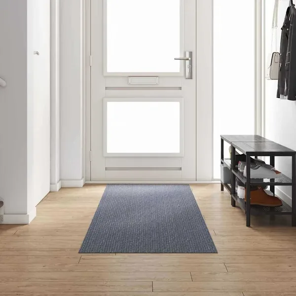 Tapis Couloir Gris clair 80 x 300 cm tissu