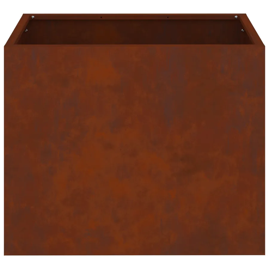Cache-pot de jardin Rouillé 50 x 32 x 40 cm Acier patiné - 6