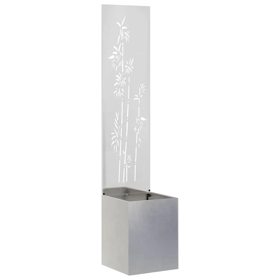 Écran de confidentialité de jardin Floral Argent 32 x 140 cm - 2