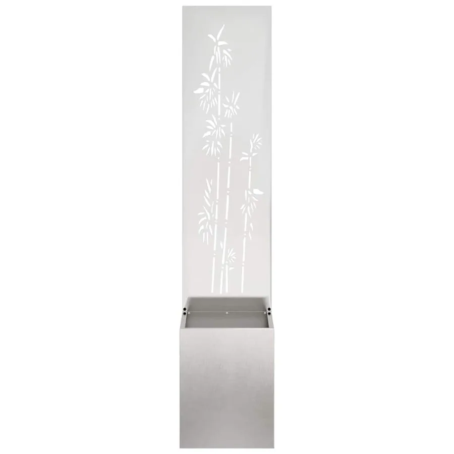 Écran de confidentialité de jardin Floral Argent 32 x 140 cm - 5