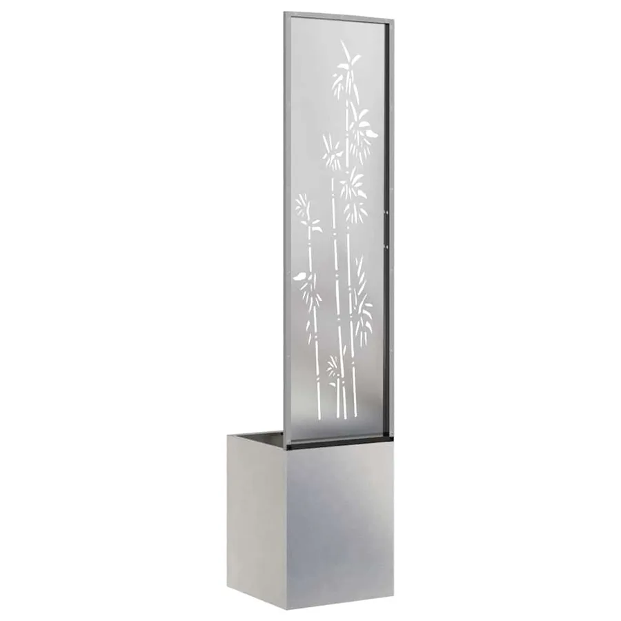 Écran de confidentialité de jardin Floral Argent 32 x 140 cm - 7