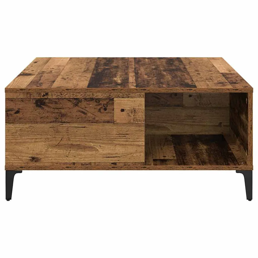 Table basse Bois Ancien 80 x 80 x 36,5 cm Bois d'ingénierie - 6