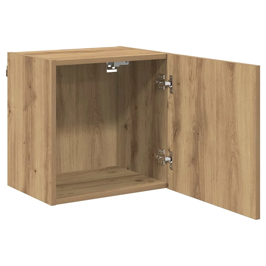 Meuble TV mural 40,5x30x40cm Chêne artisanal Bois d'ingénierie - 5