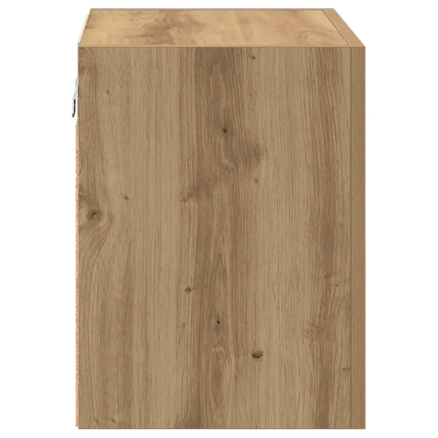 Meuble TV mural 40,5x30x40cm Chêne artisanal Bois d'ingénierie - 7