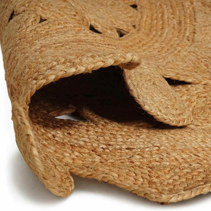 Tapis de surface Naturel Ø 240 cm Jute - 4