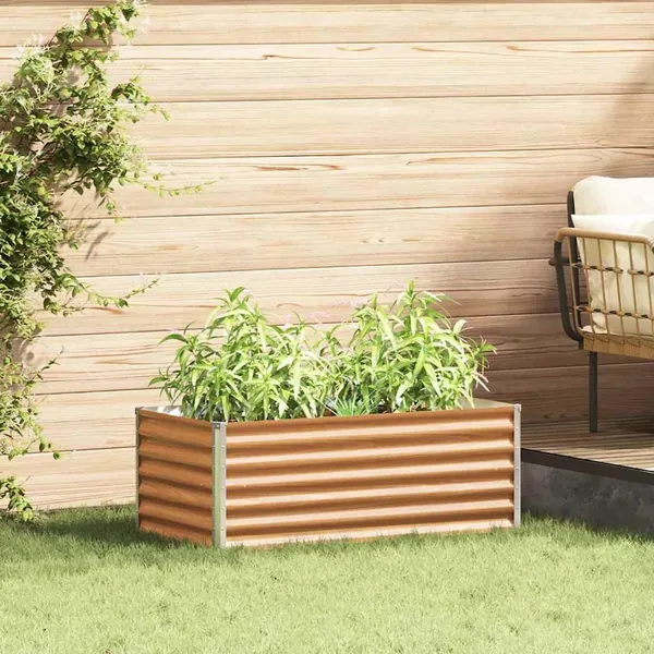 Jardinière surélevée 98 x 50 x 36 cm Acier galvanisé