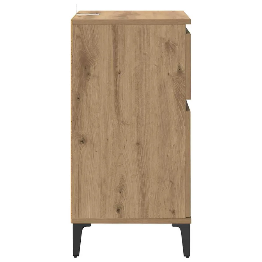 Cabinet de chevet Chêne artisanal 40 x 35 x 70 cm - 7