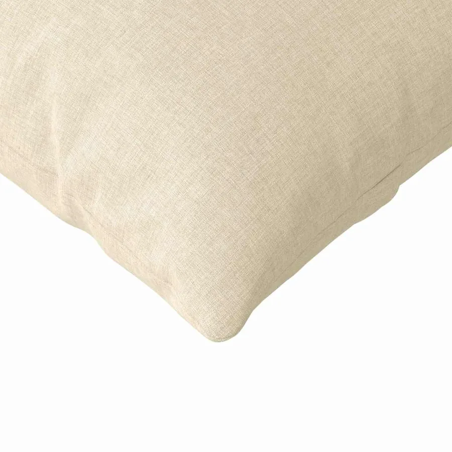 Coussins de canapé 2 pcs Crème 200 x 40 cm tissu - 7