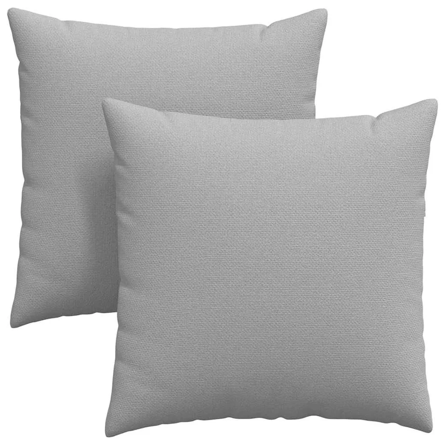 Coussins de canapé 2 pcs Gris nuage 60 x 60 cm tissu - 2