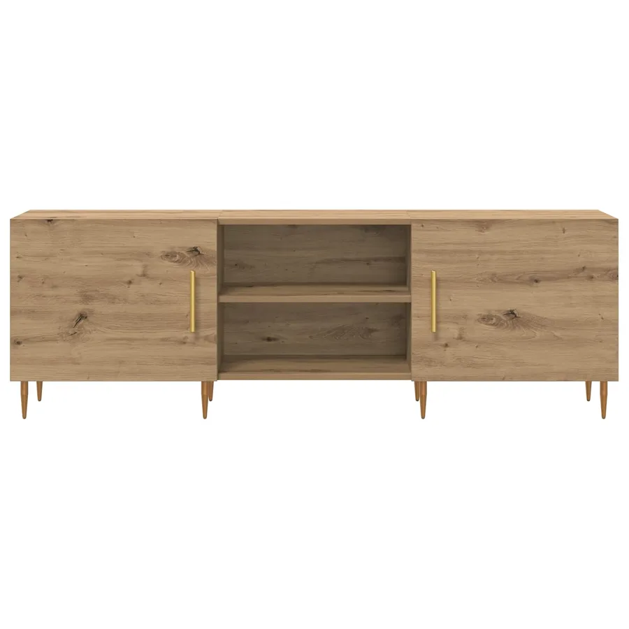Meuble TV 150 x 30 x 50 cm chêne artisanal Bois d'ingénierie - 6