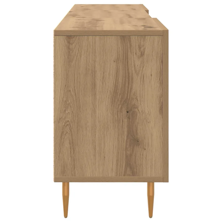 Meuble TV 150 x 30 x 50 cm chêne artisanal Bois d'ingénierie - 7