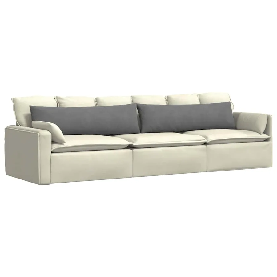 Coussins de canapé 2 pcs Gris foncé 145 x 40 cm tissu - 3