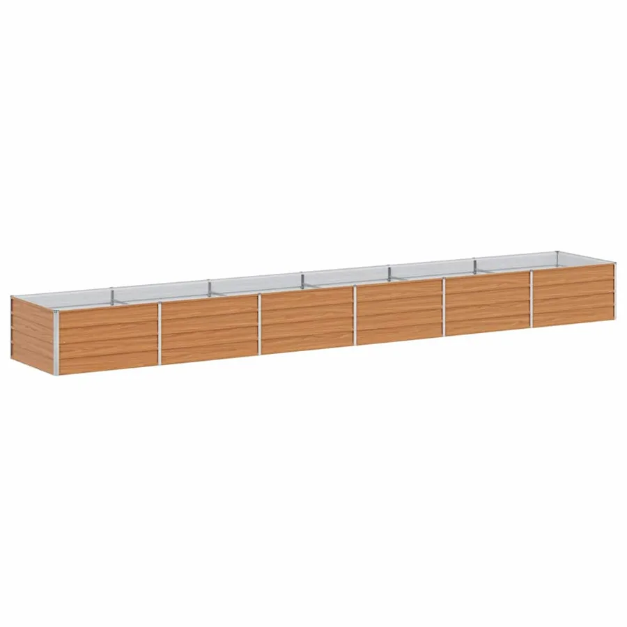 Jardinière surélevée Marron Clair 480 x 80 x 45 cm - 7
