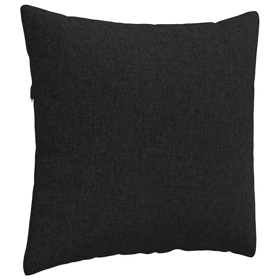 Coussins de canapé 2 pcs Noir 45 x 45 cm tissu - 5